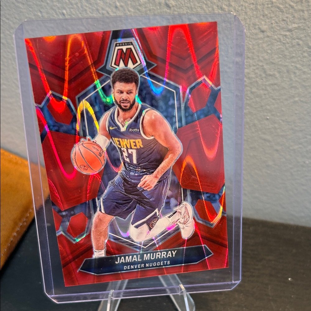 Jamal Murray Denver Nuggets red wave mosaic numbered